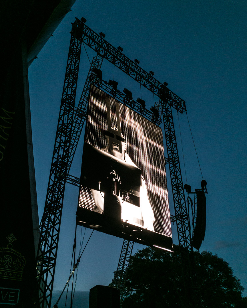 The Pet Shop Boys on stage performing at Sandringham on the 14th August 2025.